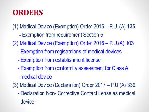 NEW POLICY: EXEMPTION OF CONFORMITY ASSESSMENT BODY